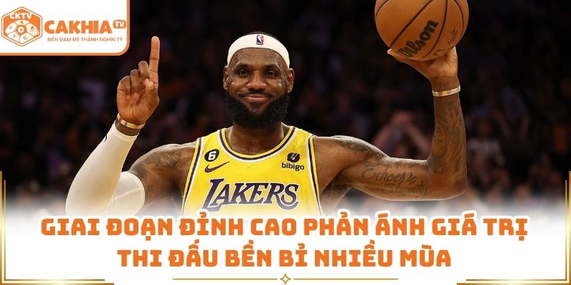 LeBron James – biểu tượng bóng rổ đương đại, bùng nổ và đẳng cấp 2 Giai đoạn đỉnh cao phản ánh giá trị thi đấu bền bỉ nhiều mùa